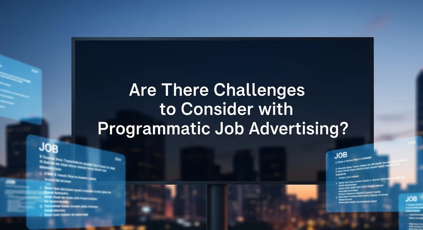 Illustration highlighting challenges of programmatic job advertising