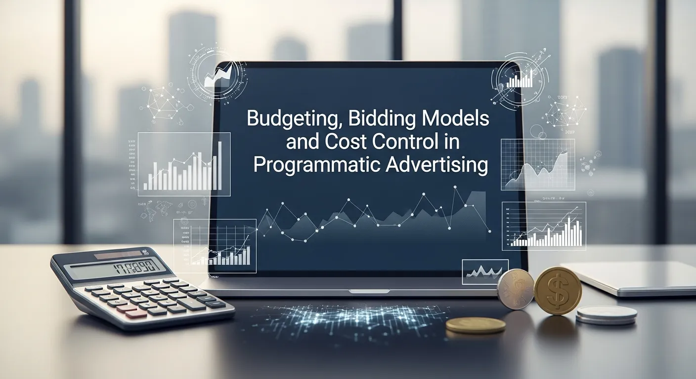 Visual representation of programmatic ad bidding models and budget optimization for better ROI
