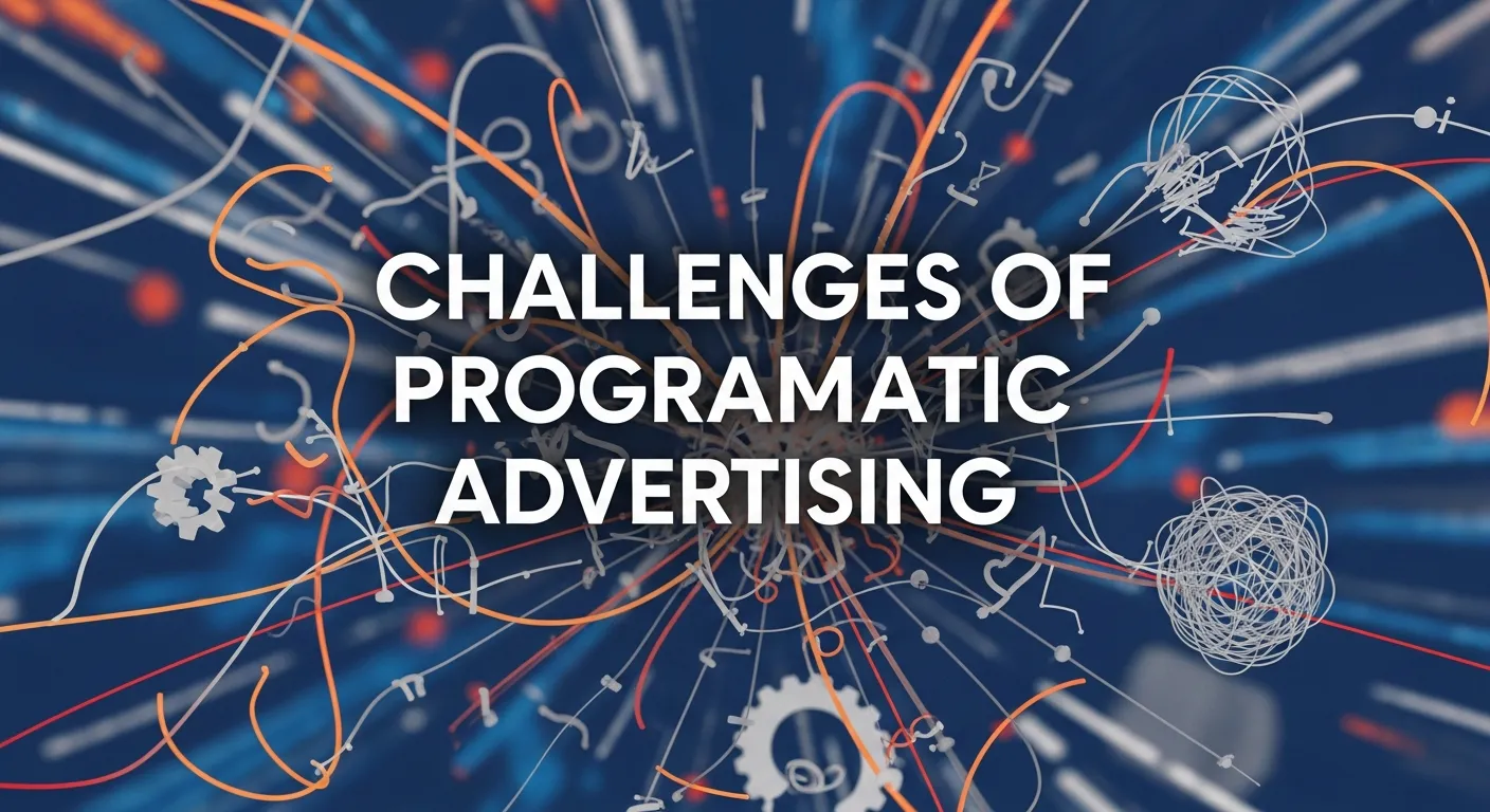 Visual explaining key challenges in programmatic advertising