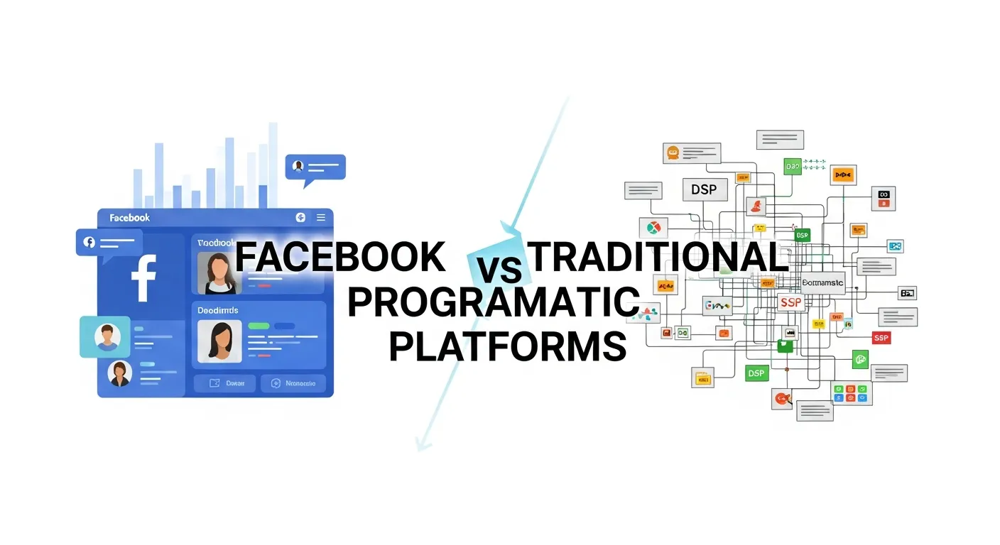 Graphic explaining the basics of programmatic advertising for marketers