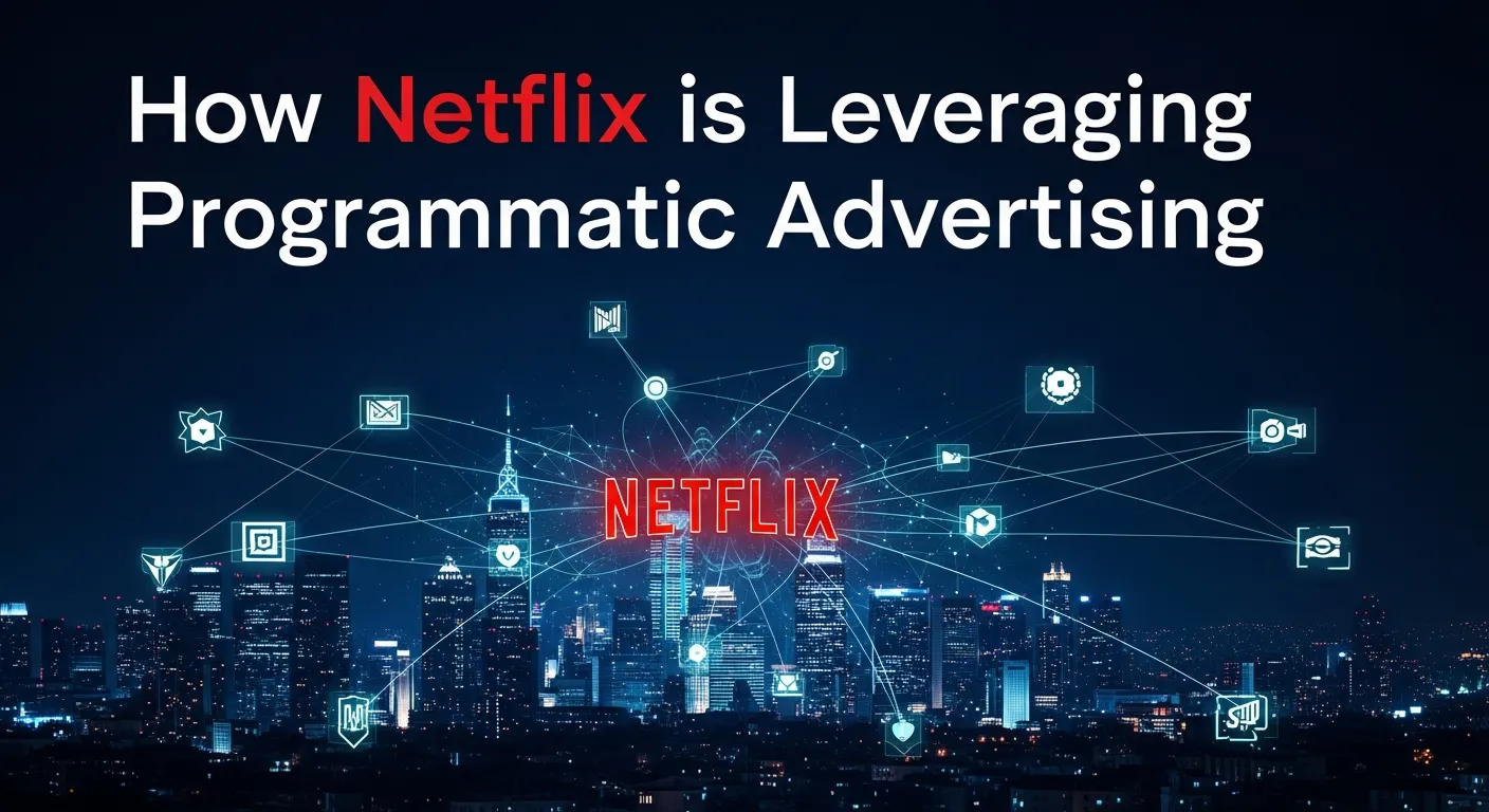 Diagram explaining Netflix’s programmatic advertising approach