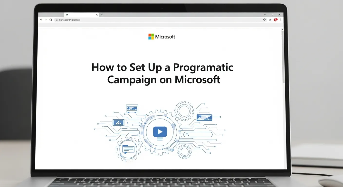 Microsoft Programmatic Advertising campaign setup process for programmatic ads