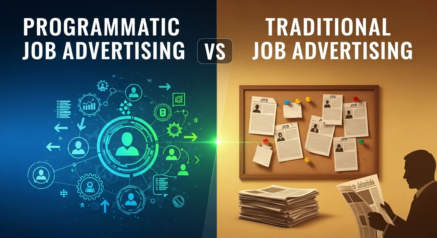 Comparison of programmatic job advertising versus traditional job advertising