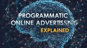Illustration of programmatic online advertising workflow and process