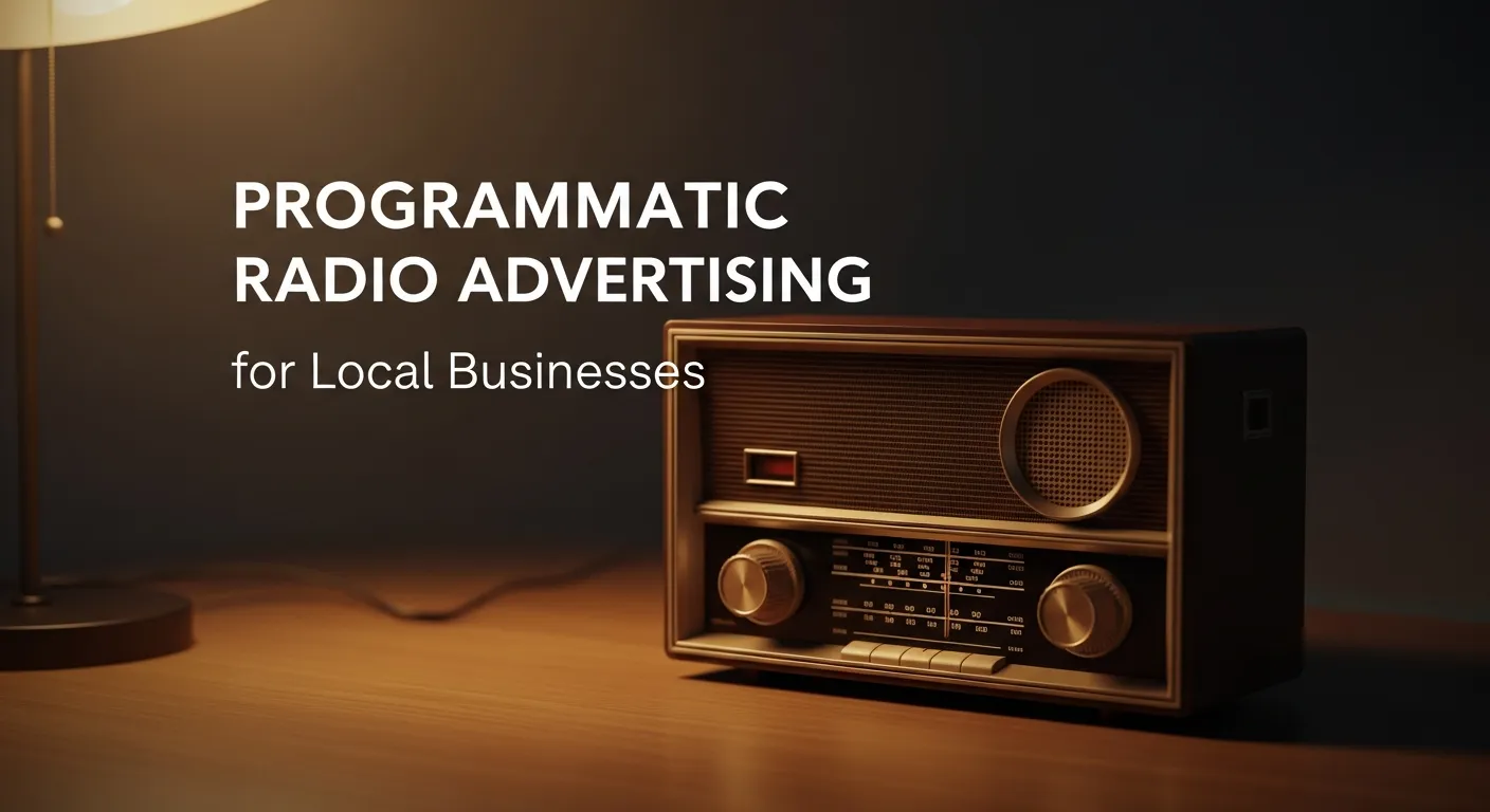 Chart highlighting increased reach and engagement for local businesses with programmatic radio