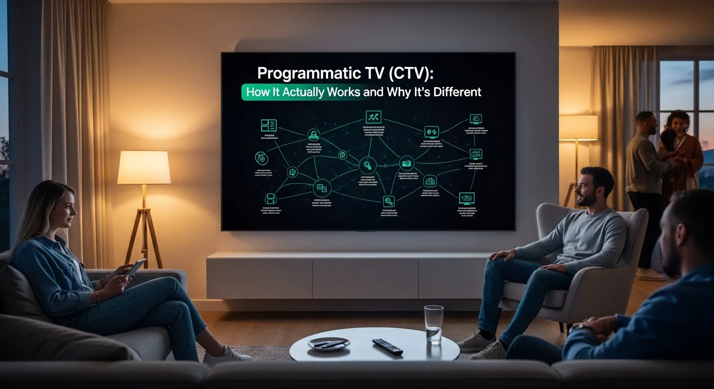 Programmatic TV and connected TV advertising on smart TVs and streaming devices