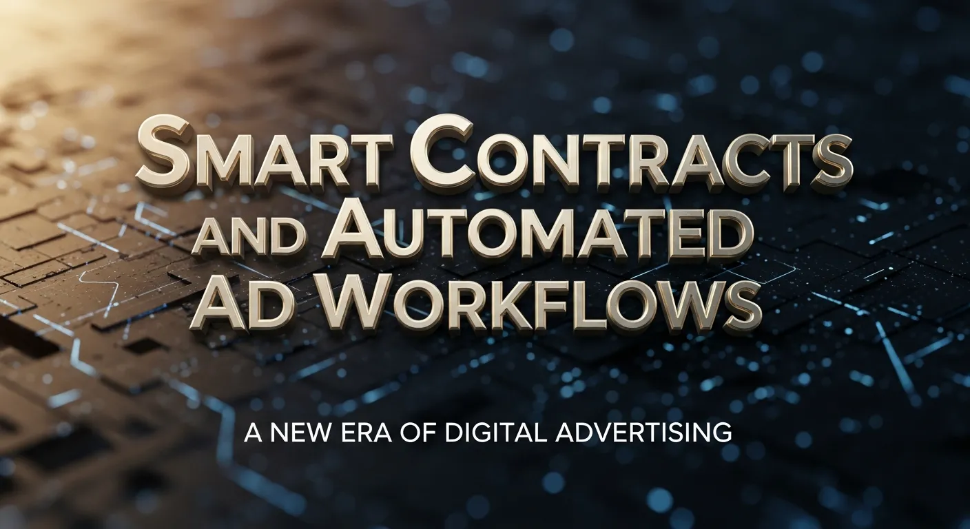 Smart contracts enabling automated ad workflows in programmatic advertising