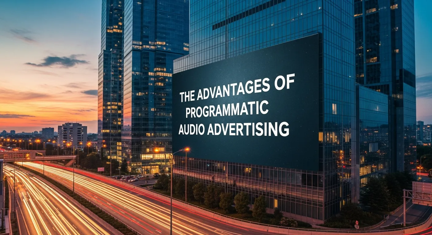 Visual overview of the benefits of programmatic audio advertisin