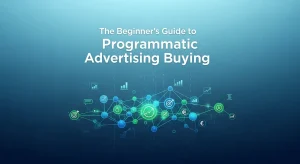 Illustration showing how programmatic advertising buying works