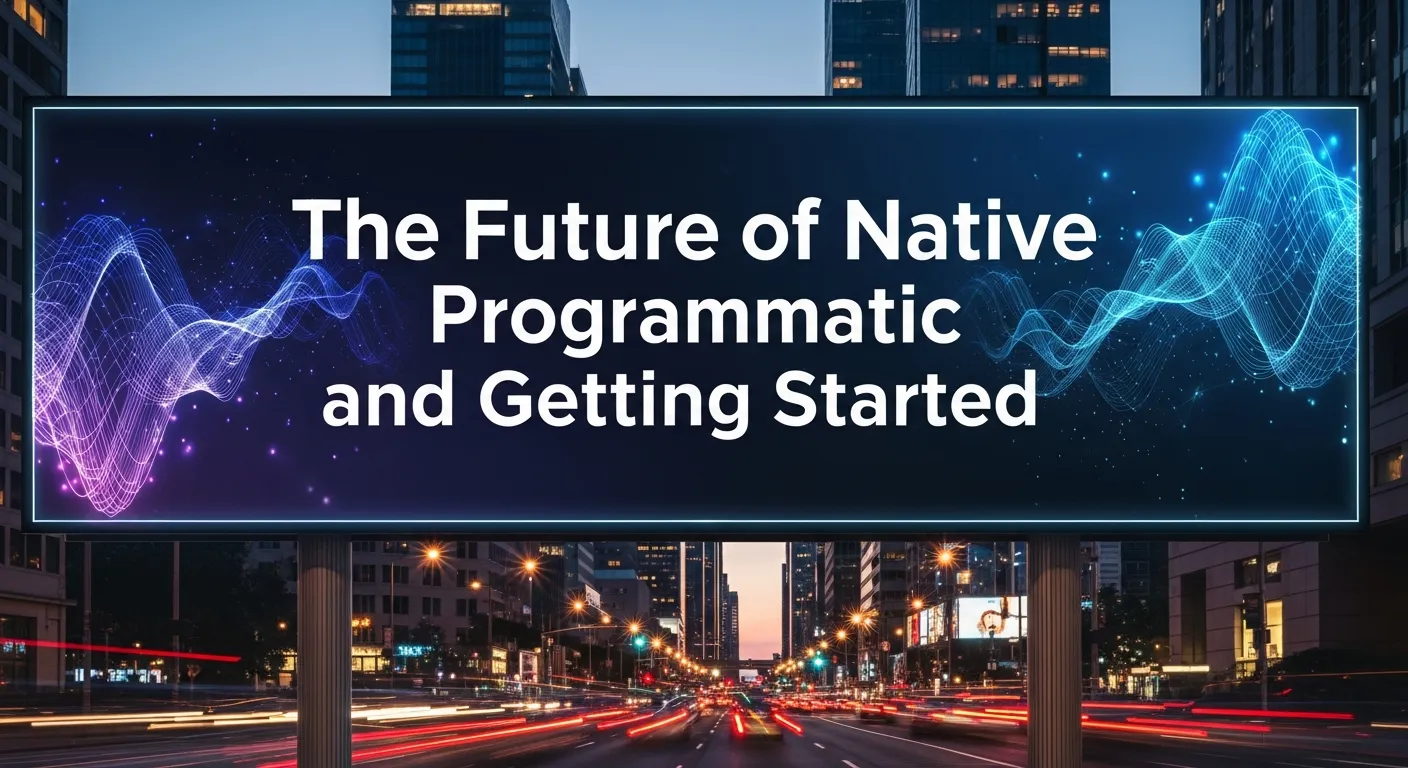 Diagram highlighting how native programmatic advertising is evolving and how marketers can implement