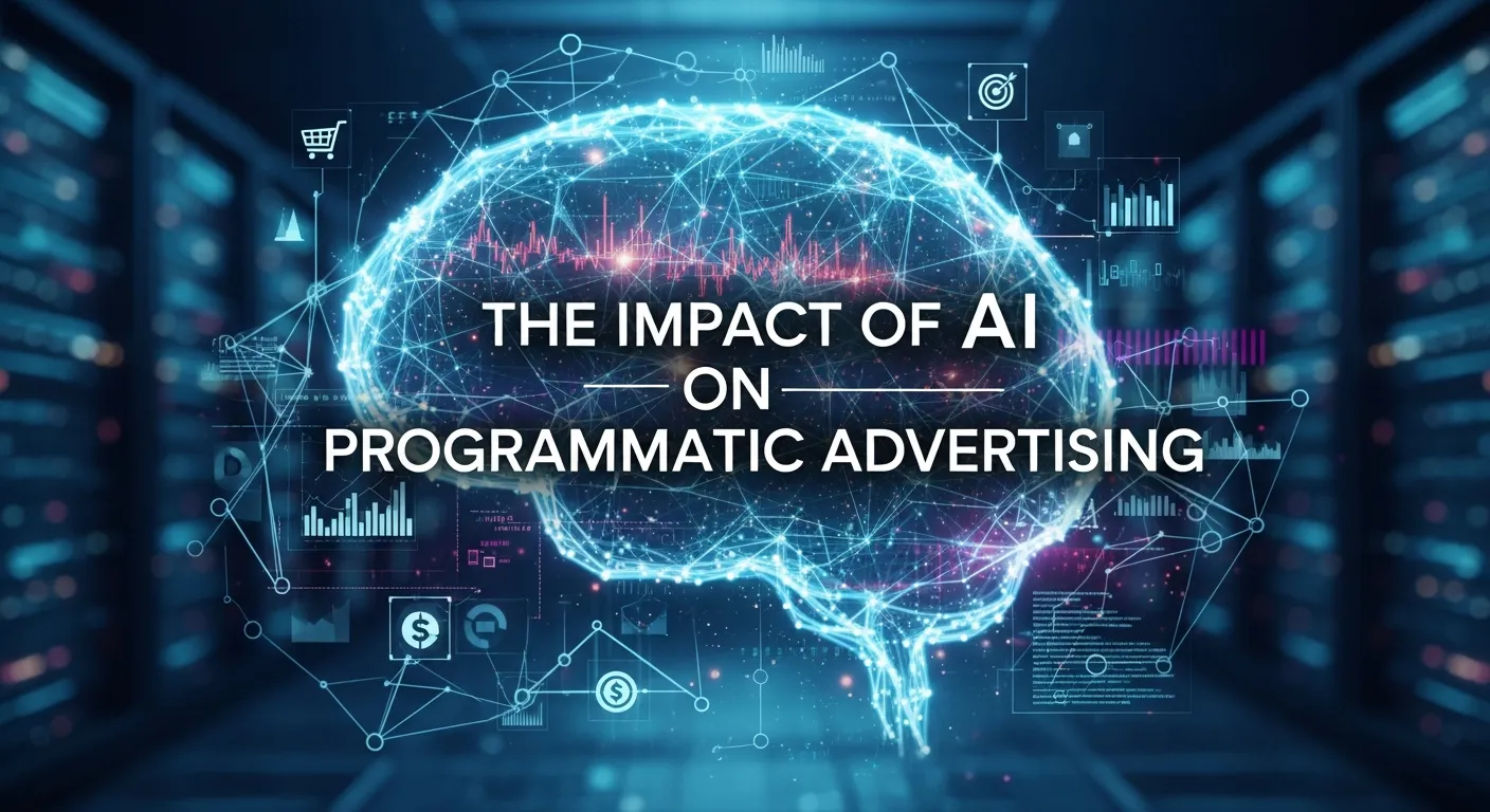 Diagram of AI improving performance and efficiency in programmatic advertising