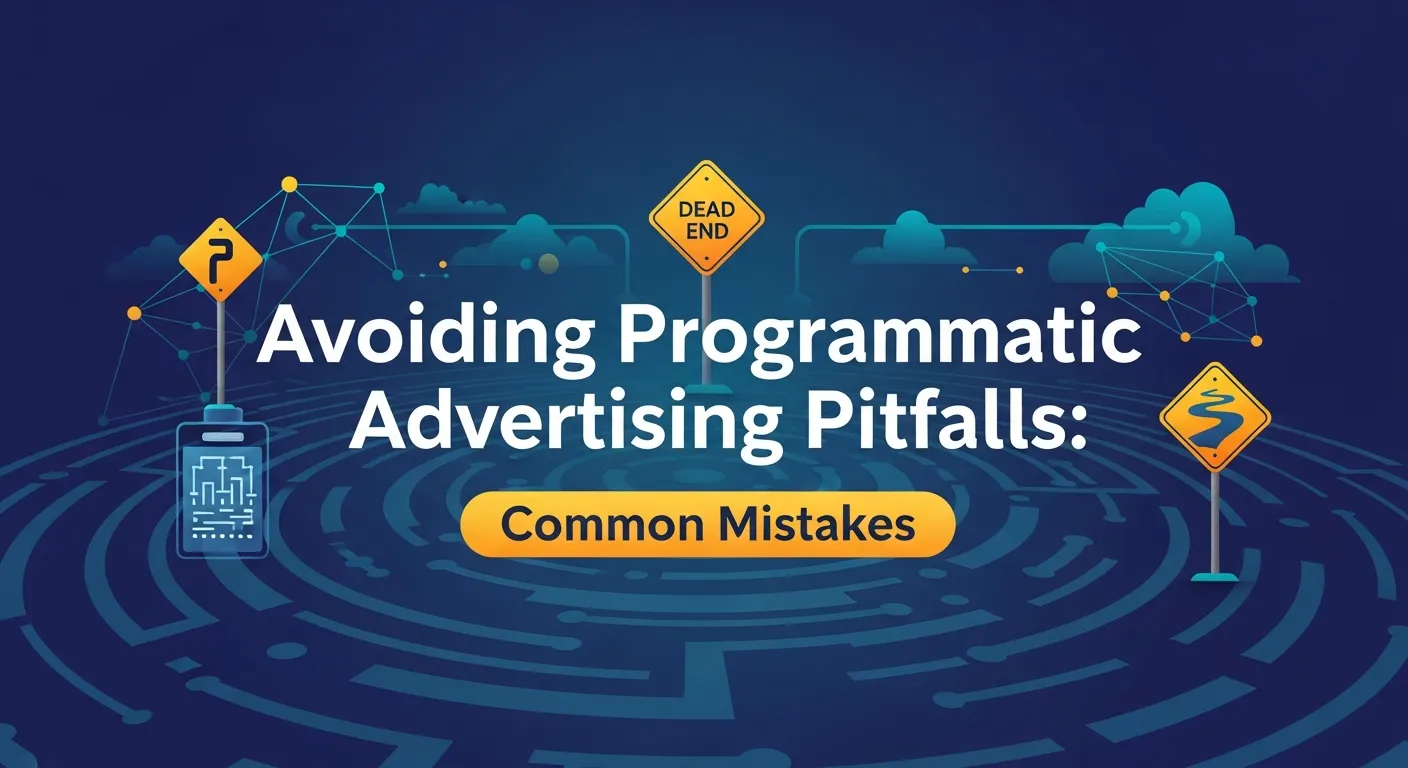 Flowchart explaining the programmatic advertising process