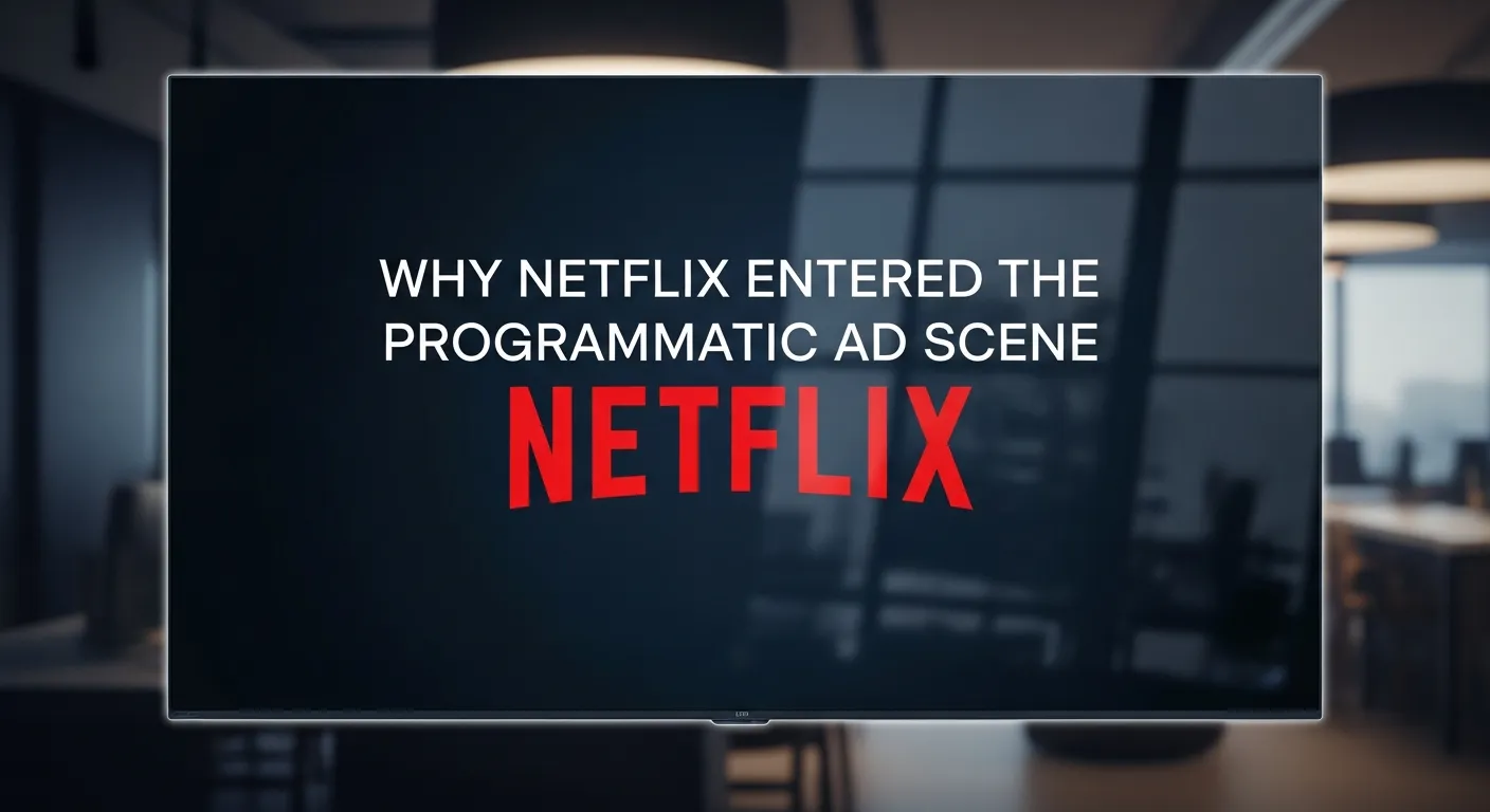Graphic explaining why Netflix entered the programmatic advertising space
