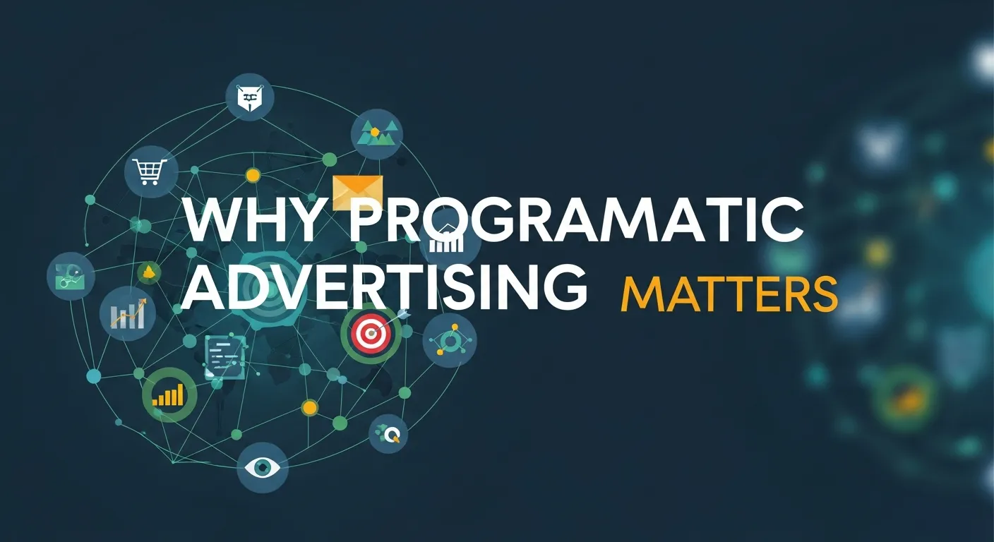 Visual explaining the significance of programmatic advertising for reaching targeted audiences efficiently.