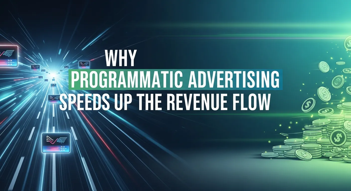 Visual representation of programmatic advertising speeding up the conversion funnel