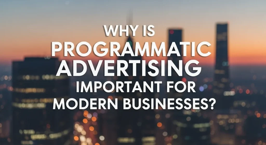Visual explaining how programmatic advertising helps businesses reach target audiences effectively