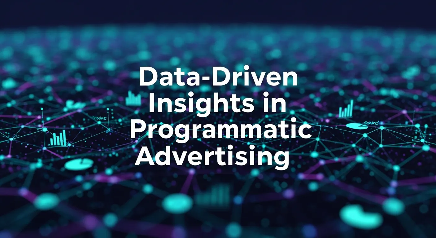 Diagram showing how programmatic advertising uses data to improve targeting and results