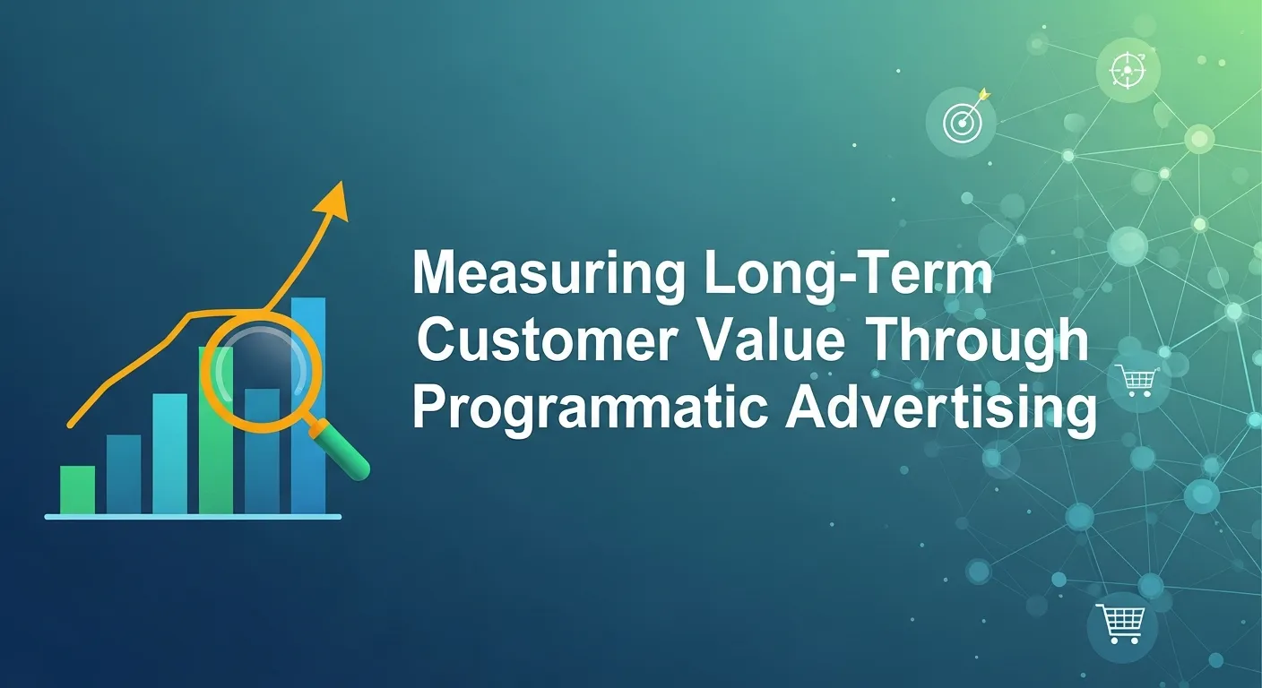 Illustration showing how programmatic advertising helps measure long-term customer value