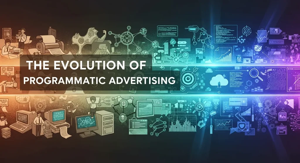 The evolution of programmatic advertising from traditional ad buying to modern automated