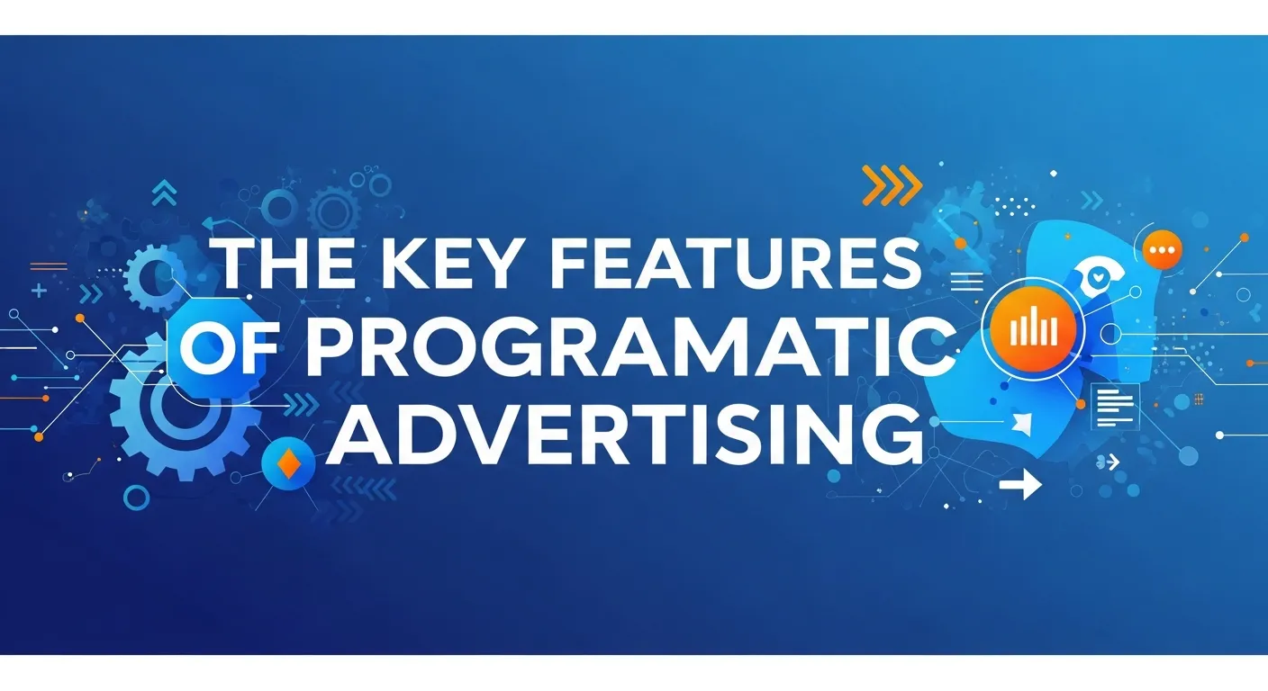 Visual overview of the key features of programmatic advertising every marketer should know