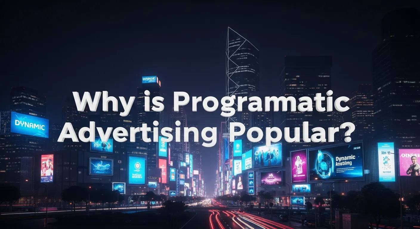 Visual explaining why programmatic advertising is widely used in marketing