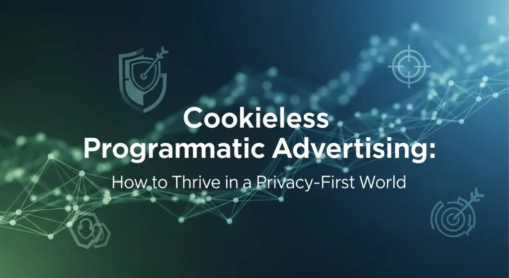 Concept image showing cookieless programmatic advertising strategies for digital marketers