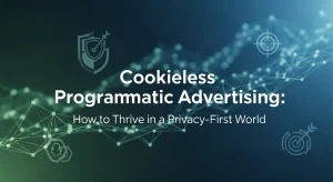 Concept image showing cookieless programmatic advertising strategies for digital marketers