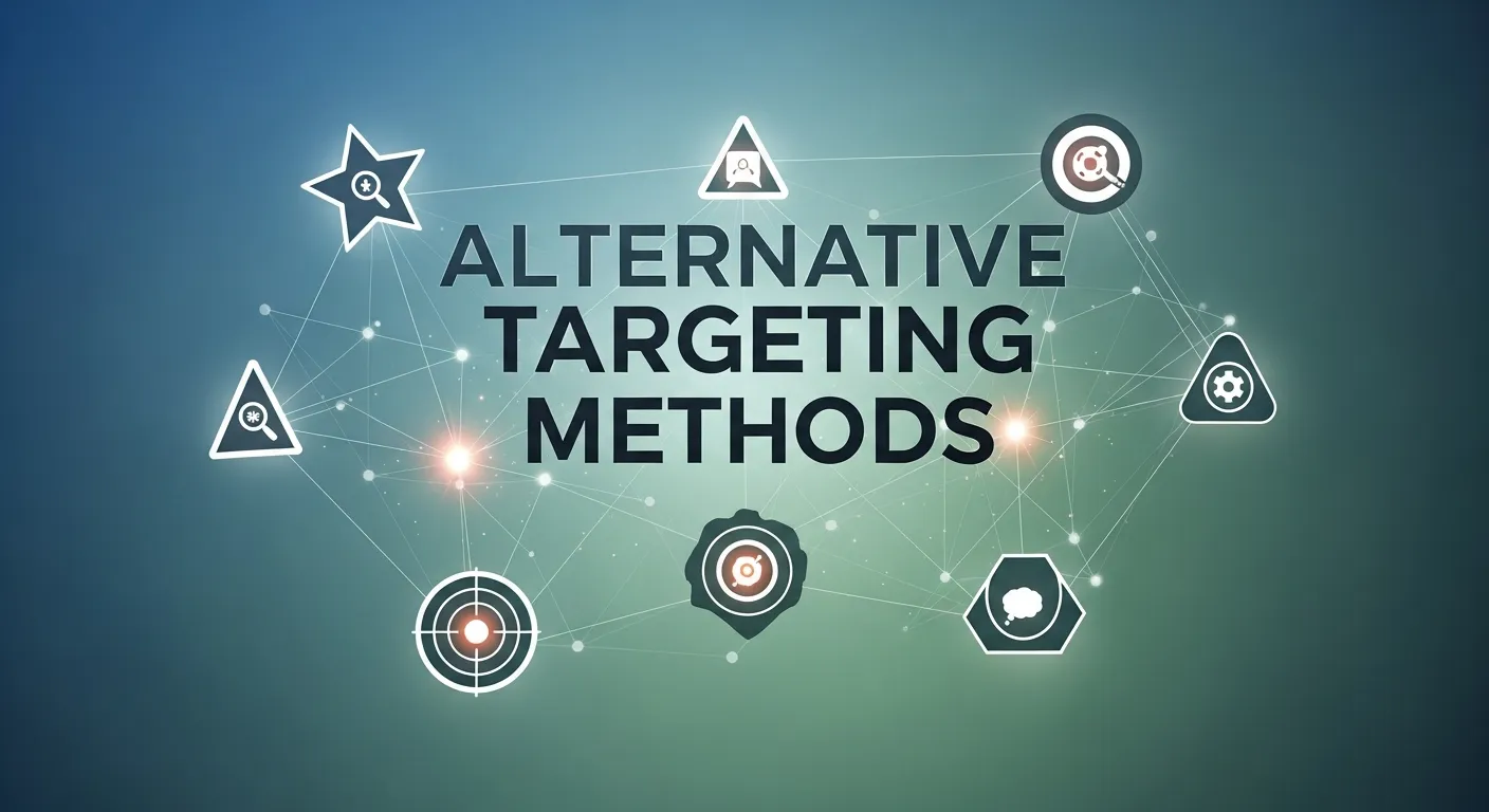 Visual explaining alternative audience targeting methods in programmatic advertising