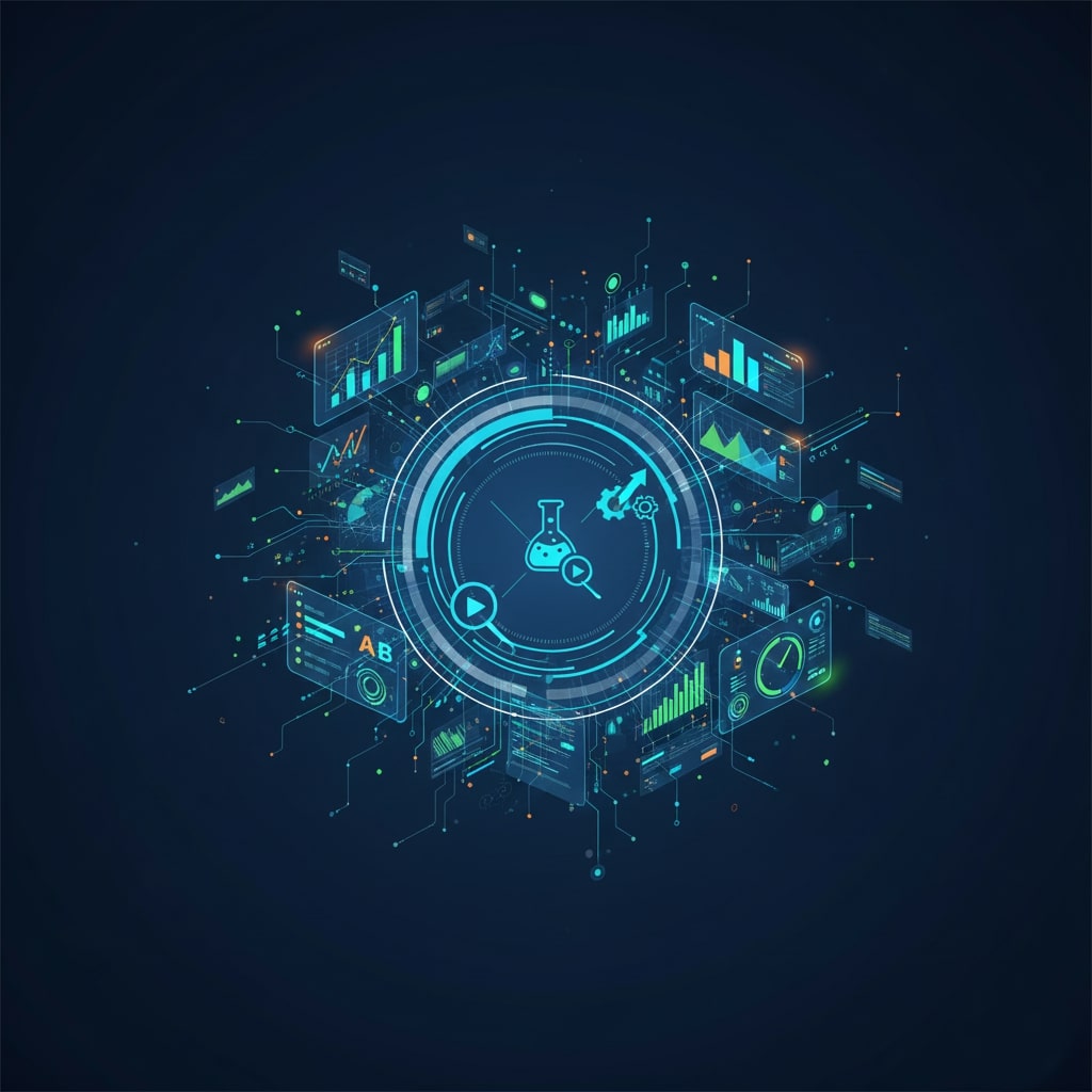Dashboard showing monitoring, testing, and optimization of programmatic advertising campaigns