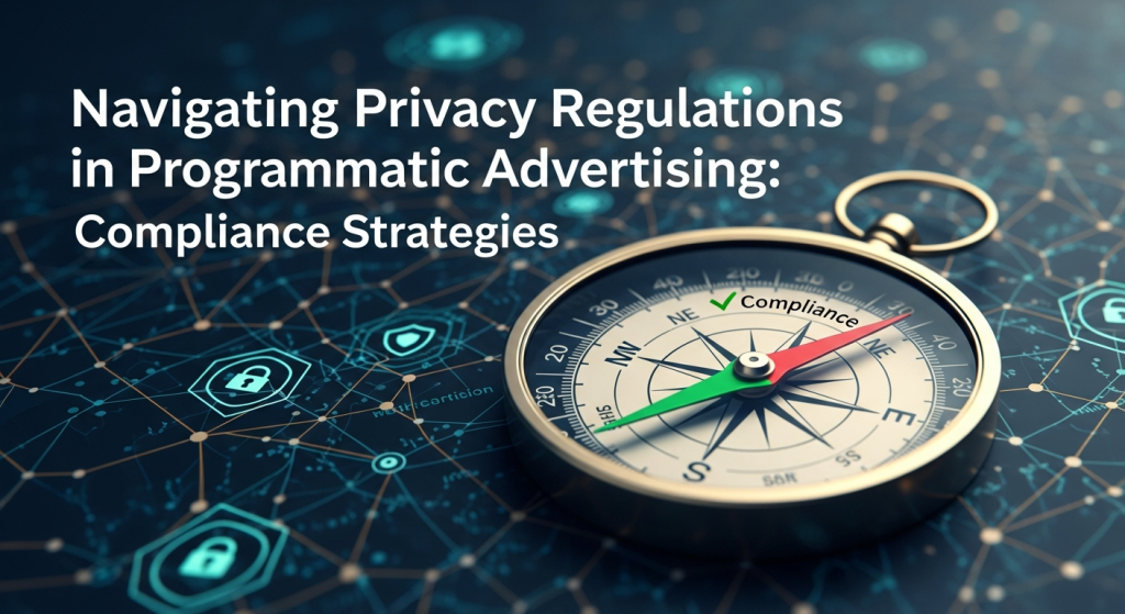 Illustration representing marketers navigating privacy regulations in programmatic advertising
