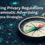 Illustration representing marketers navigating privacy regulations in programmatic advertising