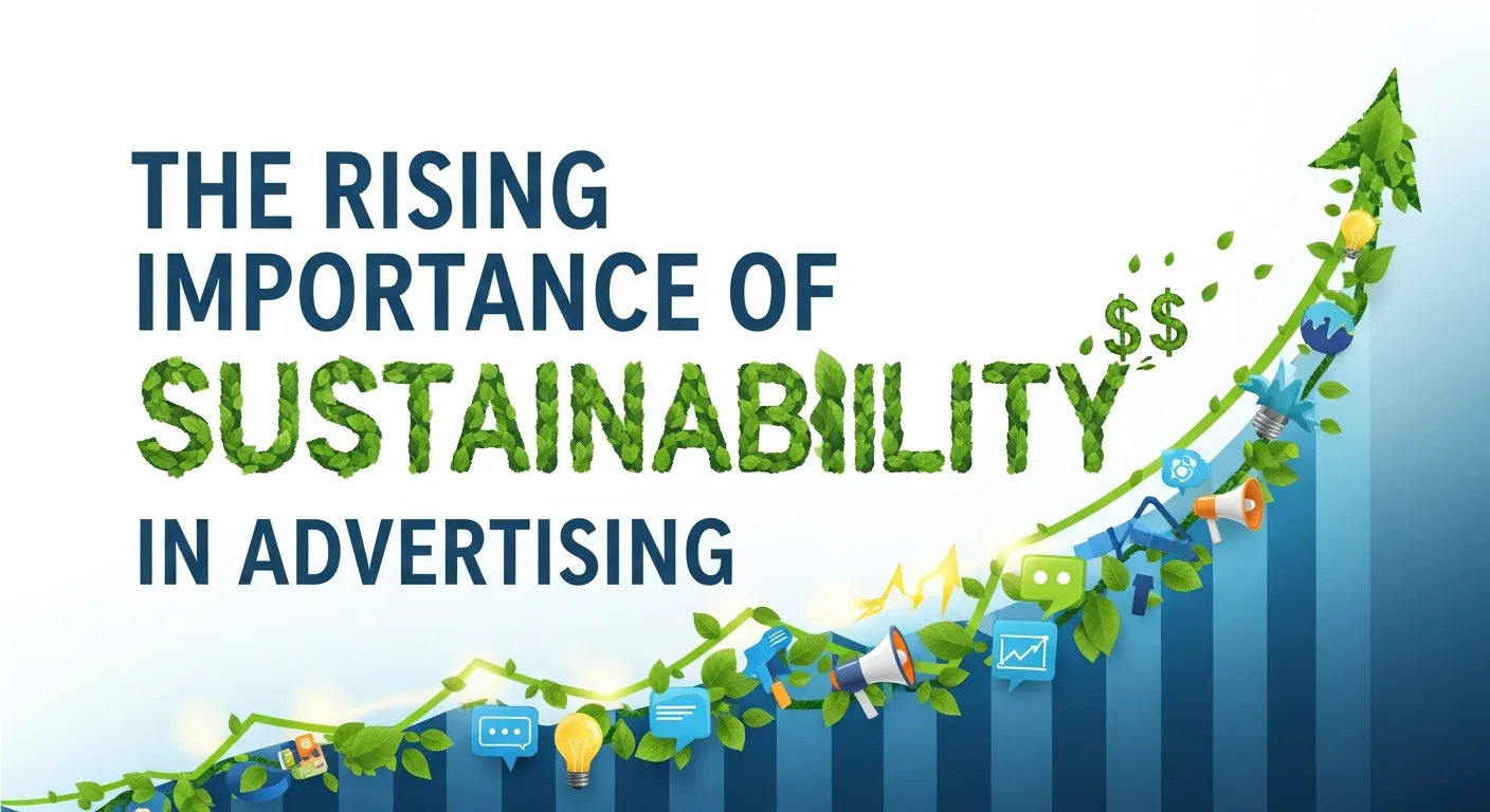 Simple visual explaining why sustainability matters in advertising for beginners