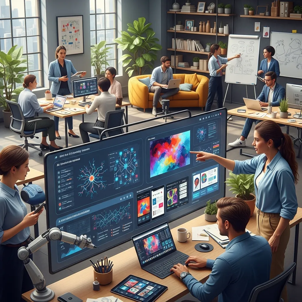 Digital marketing workflow powered by AI creative optimization tools